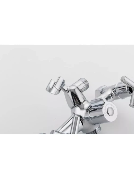 Смеситель для ванны Frud R22112, с душем, горизонтальный, хром