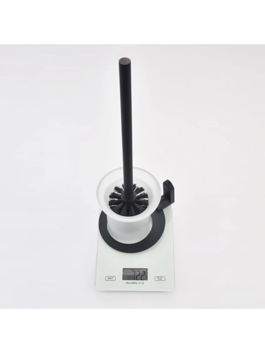 Ершик настенный Raglo R300.10.06, настенный, латунь, стекло, черный