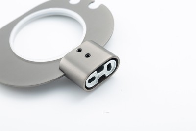Стакан для зубных щеток Gappo G30906-9, с настенным держателем, металл/стекло, цвет оружейная сталь