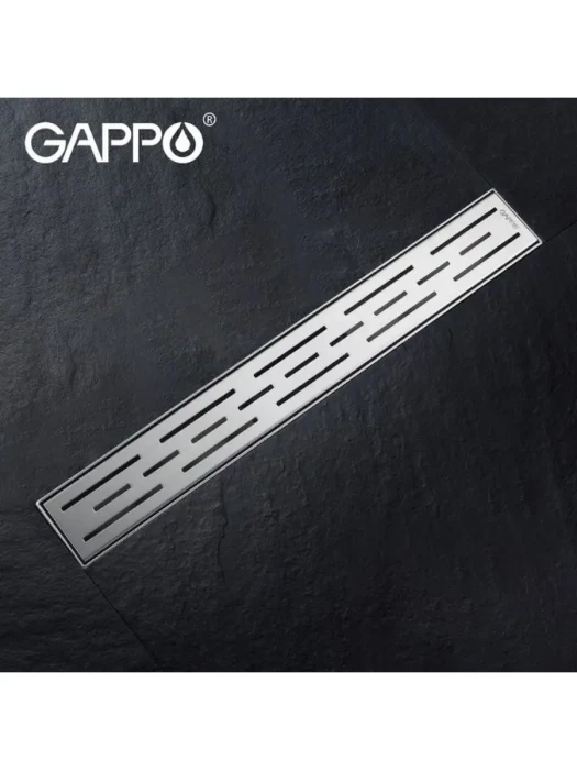 Душевой трап Gappo G86007-1 скрытого монтажа, нержавеющая сталь, сатин