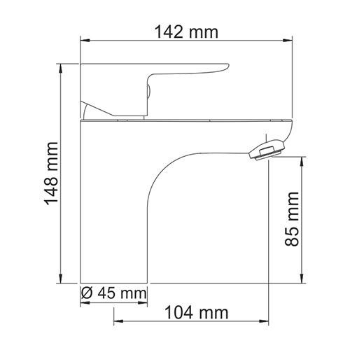 Смеситель для раковины Wasserkraft 3503