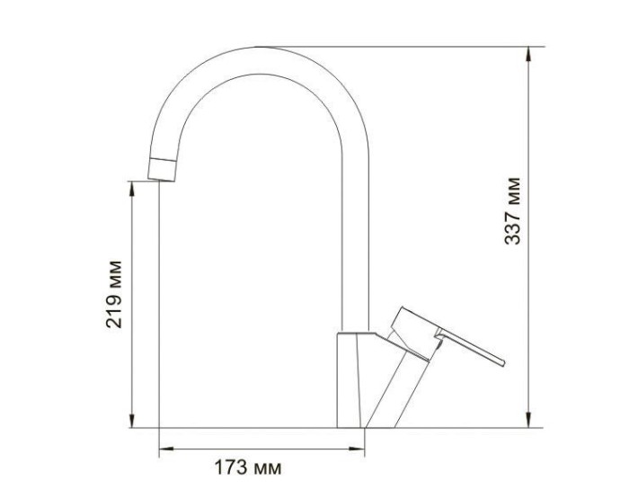 Смеситель для кухни Wasserkraft 3707