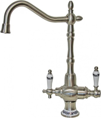Смеситель для кухонной мойки ZORG Sanitary  (ZR 336 YF-50 NICKEL)