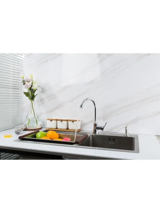 Смеситель Frap F40501, для кухни, современный стиль, аэратор, хром