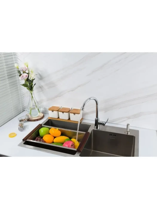 Смеситель Frap F40501, для кухни, современный стиль, аэратор, хром