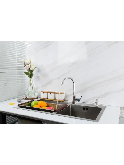 Смеситель Frap F40501, для кухни, современный стиль, аэратор, хром