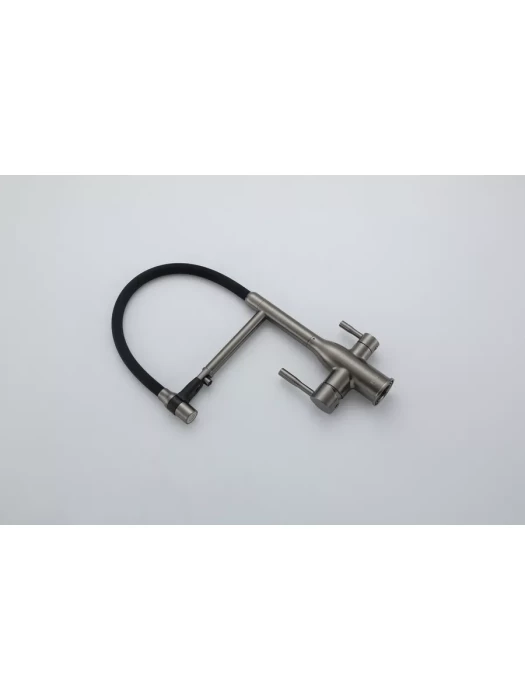 Смеситель Frap F4398-9, для кухни, переключатель на фильтр, цвет ружейной стали