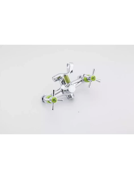 Смеситель Frud R22118-6, для ванны, с душевой лейкой, вентильный, зеленый