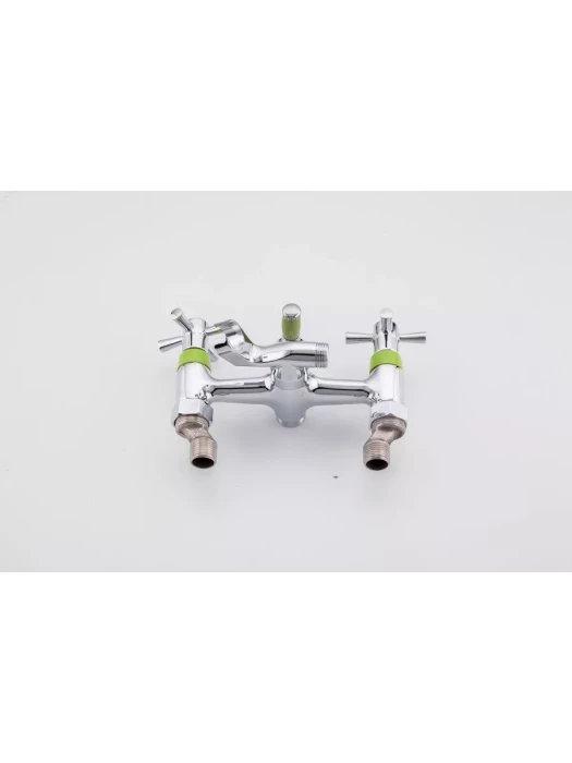 Смеситель Frud R22118-6, для ванны, с душевой лейкой, вентильный, зеленый