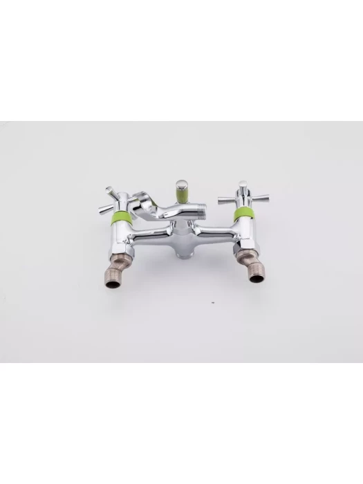 Смеситель Frud R22118-6, для ванны, с душевой лейкой, вентильный, зеленый
