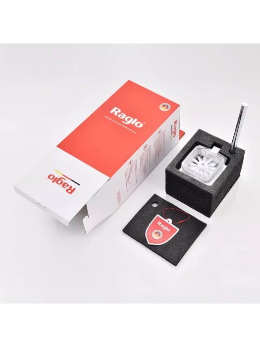 Ершик настенный Raglo R301.10, латунь, стекло, настенный, хром