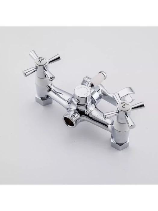 Смеситель Frud R22118-7, для ванны, с душевой лейкой, вентильный, серый