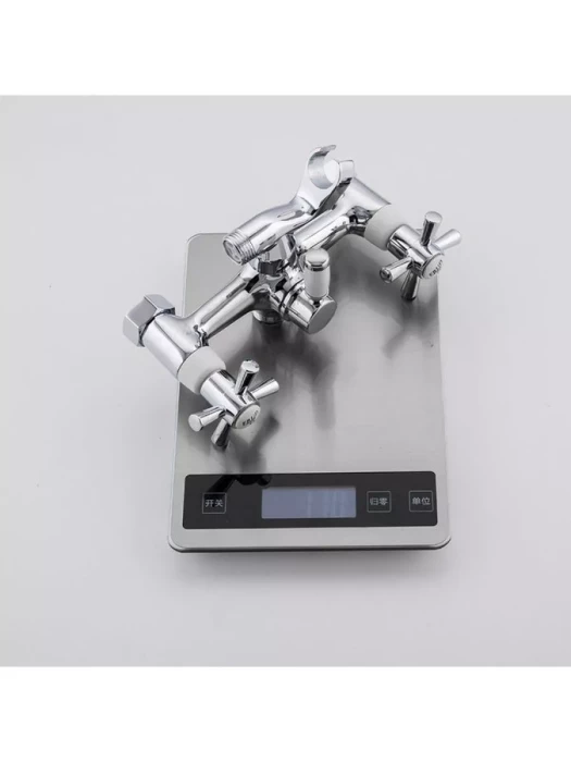 Смеситель Frud R22118-7, для ванны, с душевой лейкой, вентильный, серый