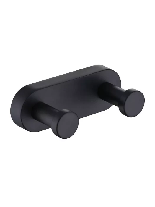 Крючок двойной Raglo R300.052.06, настенное крепление, черный