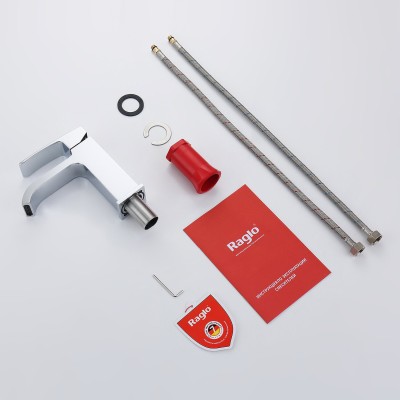 Смеситель для раковины Raglo R02.10 , латунный корпус , цвет хром