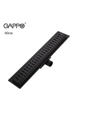 Душевой трап Gappo G86007-36 скрытого монтажа, нержавеющая сталь, черный
