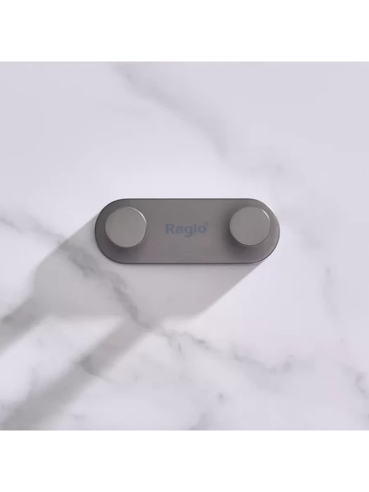 Крючок двойной Raglo R300.052.09, настенное крепление, графит