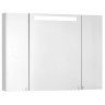 Зеркальный шкаф Aquaton Мадрид 100 со светильником белый (1A111602MA010)