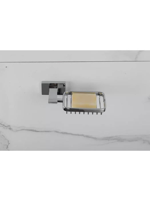 Мыльница Gappo G0702-10 для ванной, настенная, латунь, хромированный