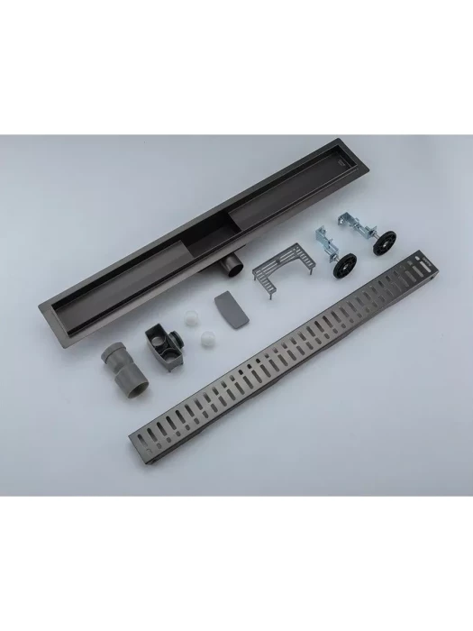 Трап для душа Gappo G86007-39, встраиваемый, нержавеющая сталь, серый
