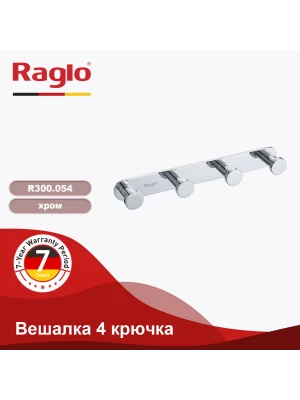 Крючок Raglo R300.054 RAGLO, металл, для ванной, хромированный