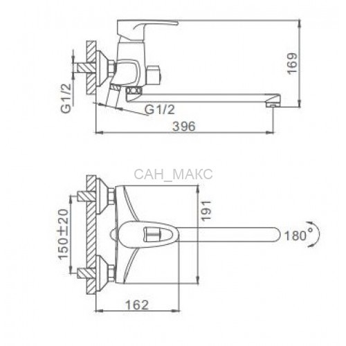 Смеситель для ванны Frap F2265