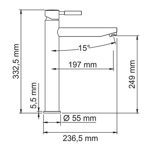 Смеситель для раковины Wasserkraft 4103H