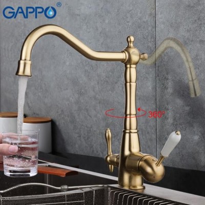 Смеситель для кухни с подключением к фильтру Gappo G4391-4