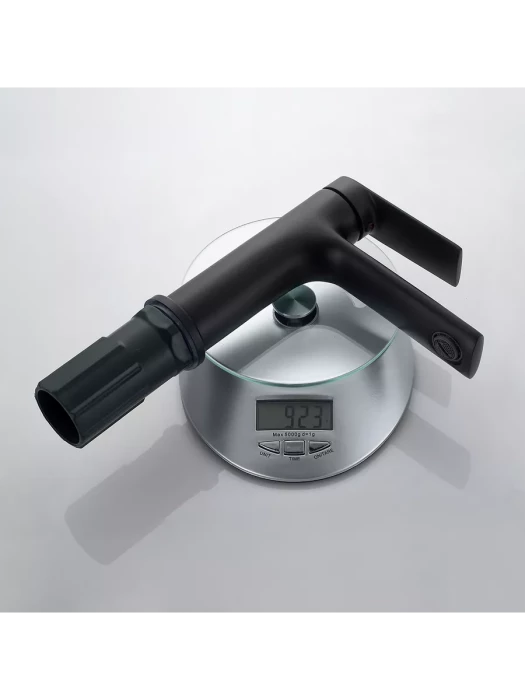 Смеситель Splenka S50.10.06, для раковины, латунь, черный, поворотный, аэратор