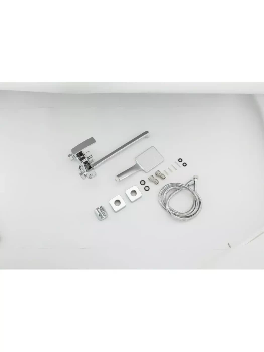 Смеситель для ванны Frud R22151 с душевой лейкой, однорычажный, хром