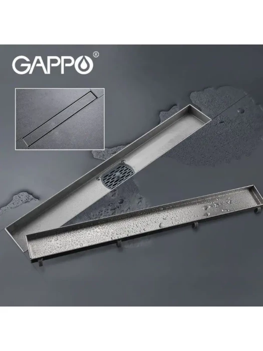 Душевой трап Gappo G86007-4, нержавеющая сталь, с сухим затвором, регулировка по высоте