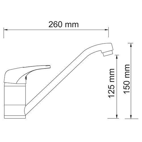 Смеситель для кухни Wasserkraft 6307