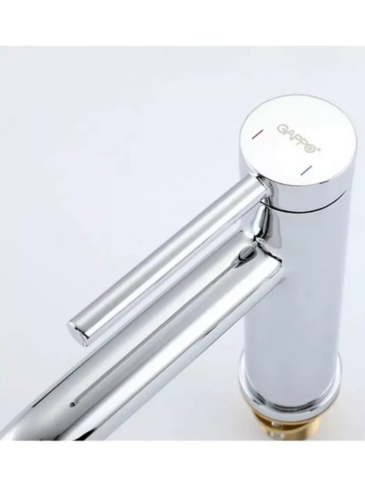 Смеситель для раковины Gappo G06 G1006, латунь, покрытие PVD, цвет хром