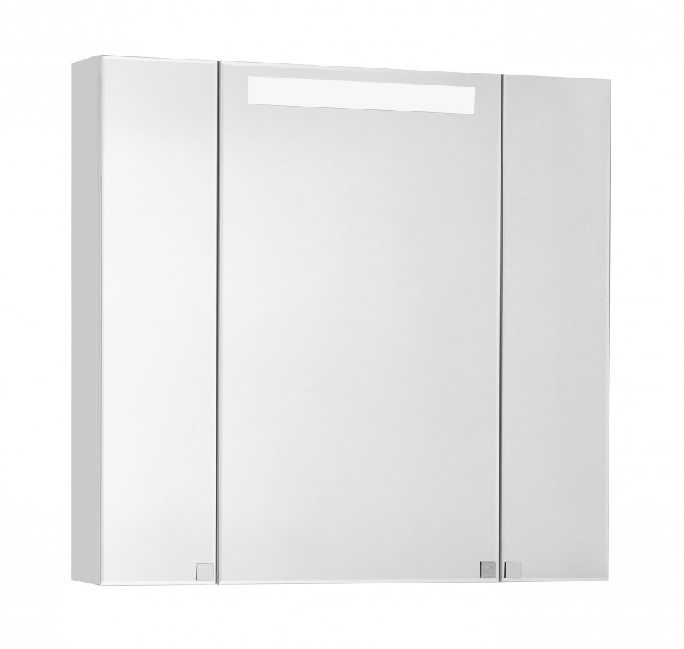Зеркальный шкаф Aquaton Мадрид 80 М со светильником белый (1A175202MA010)