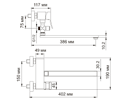 Смеситель для ванны Wasserkraft 1062LW