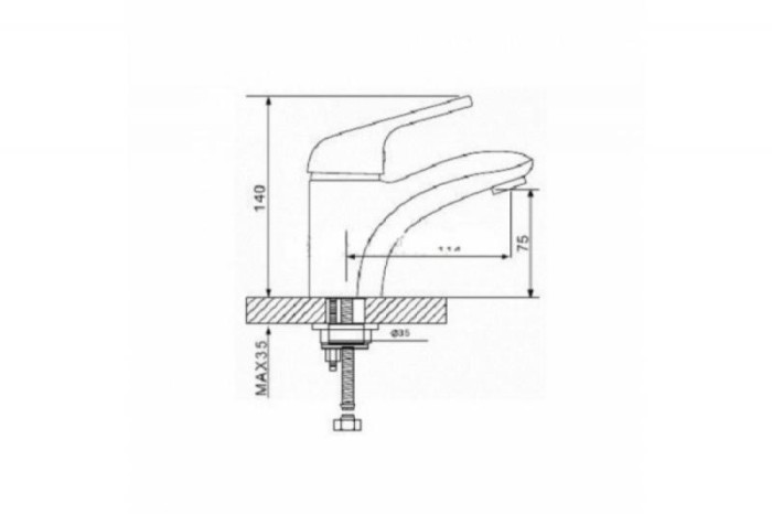 Смеситель для раковины Gappo G1038