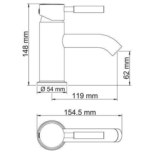 Смеситель для раковины Wasserkraft 4105