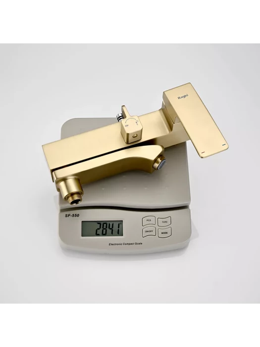 Душевая система с тропическим душем Raglo R01.24.03 латунь в цвете золотой сатин