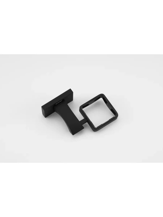 Мыльница Gappo G0702-6 для ванной, настенная, латунь, стекло, черный