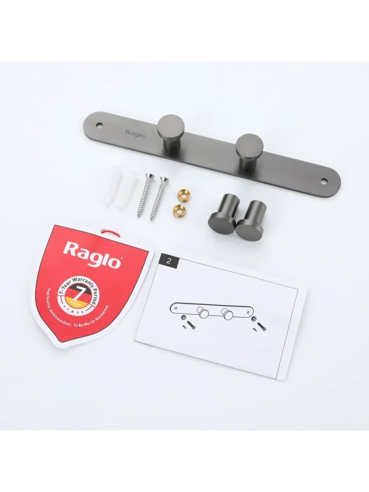 Крючок R300.054.09 Raglo, настенный, металлический, цвет графит