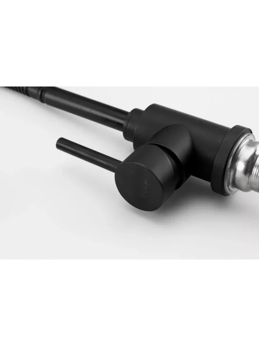 Смеситель кухонный Frap F40993-6, гибкая подводка, 2 режима, черный