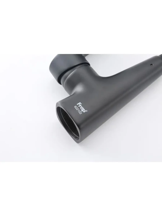 Смеситель для кухни Frap F4471-6, PVD покрытие, гибкий излив, черный