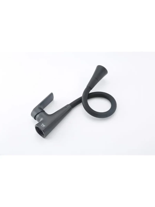 Смеситель для кухни Frap F4471-6, PVD покрытие, гибкий излив, черный