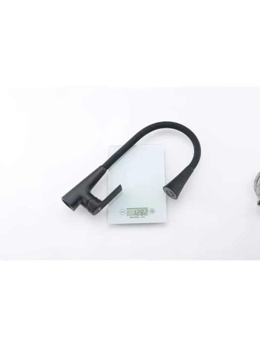 Смеситель для кухни Frap F4471-6, PVD покрытие, гибкий излив, черный