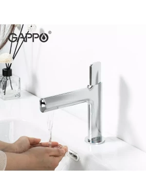Смеситель для раковины Gappo G1052-80 однорычажный, латунь, хром
