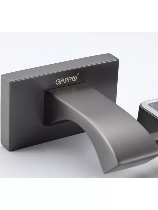 Мыльница Gappo G0702-9 для ванной, настенная, латунь, оружейная сталь
