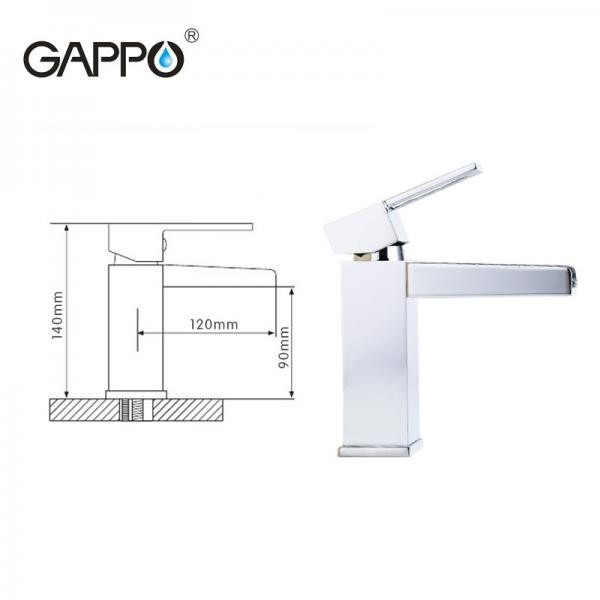 Смеситель для раковины Gappo G1040