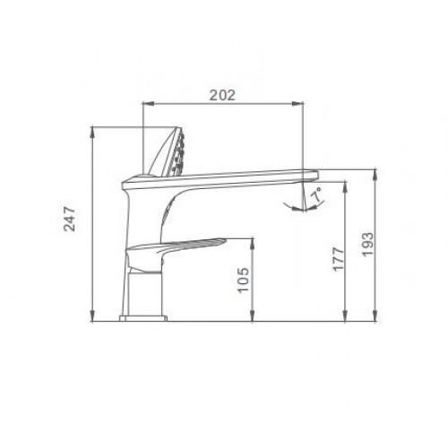 Смеситель на борт ванны Frap F1149