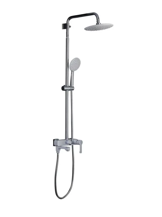 Душевая система Gappo Tomahawk G2402-8 настенная, латунь, белый, хром
