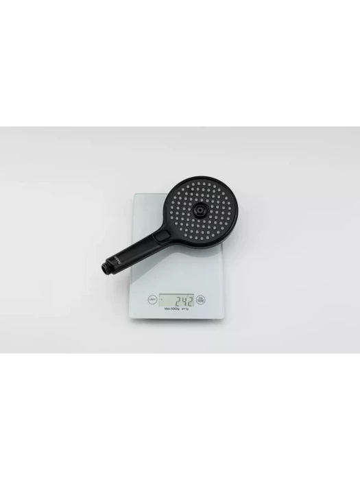 Душевая лейка Gappo G004, 3 режима, круглая, латунь, черный матовый